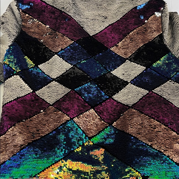 Chevron Pattern Sequin Jacket - Picture 7 of 7